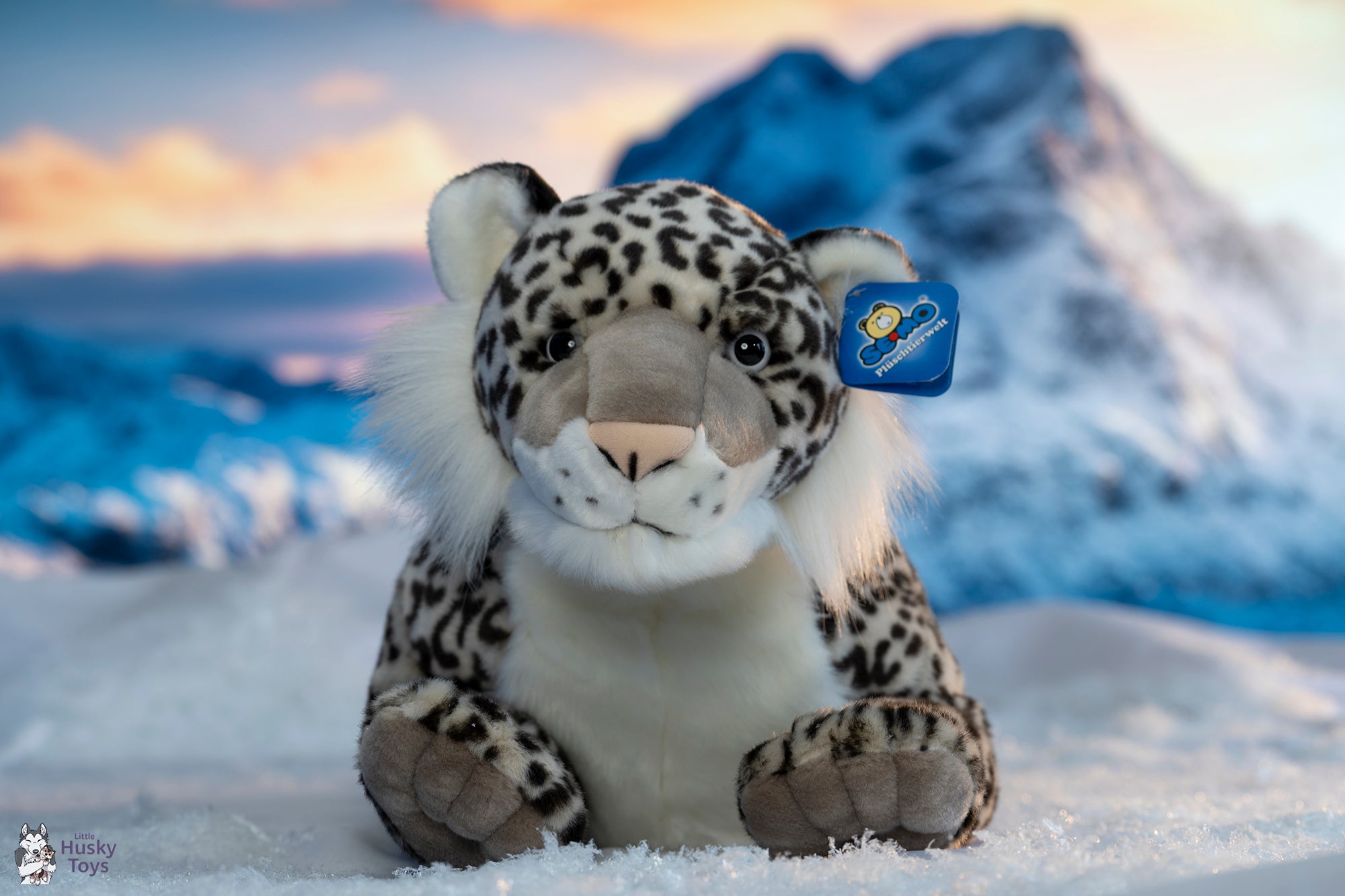 Giant snow leopard stuffed animal online