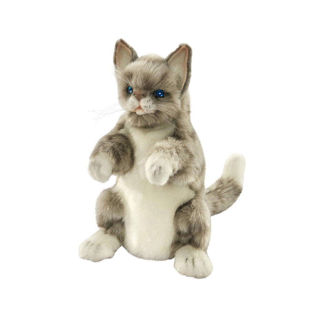 Grey & White Cat Puppet