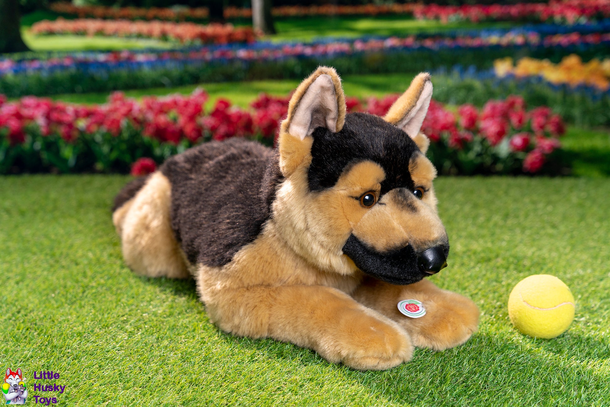 A German Shepherd Dog Toy 2 in 1 Plush & Ball Dog Toy for -  Norway