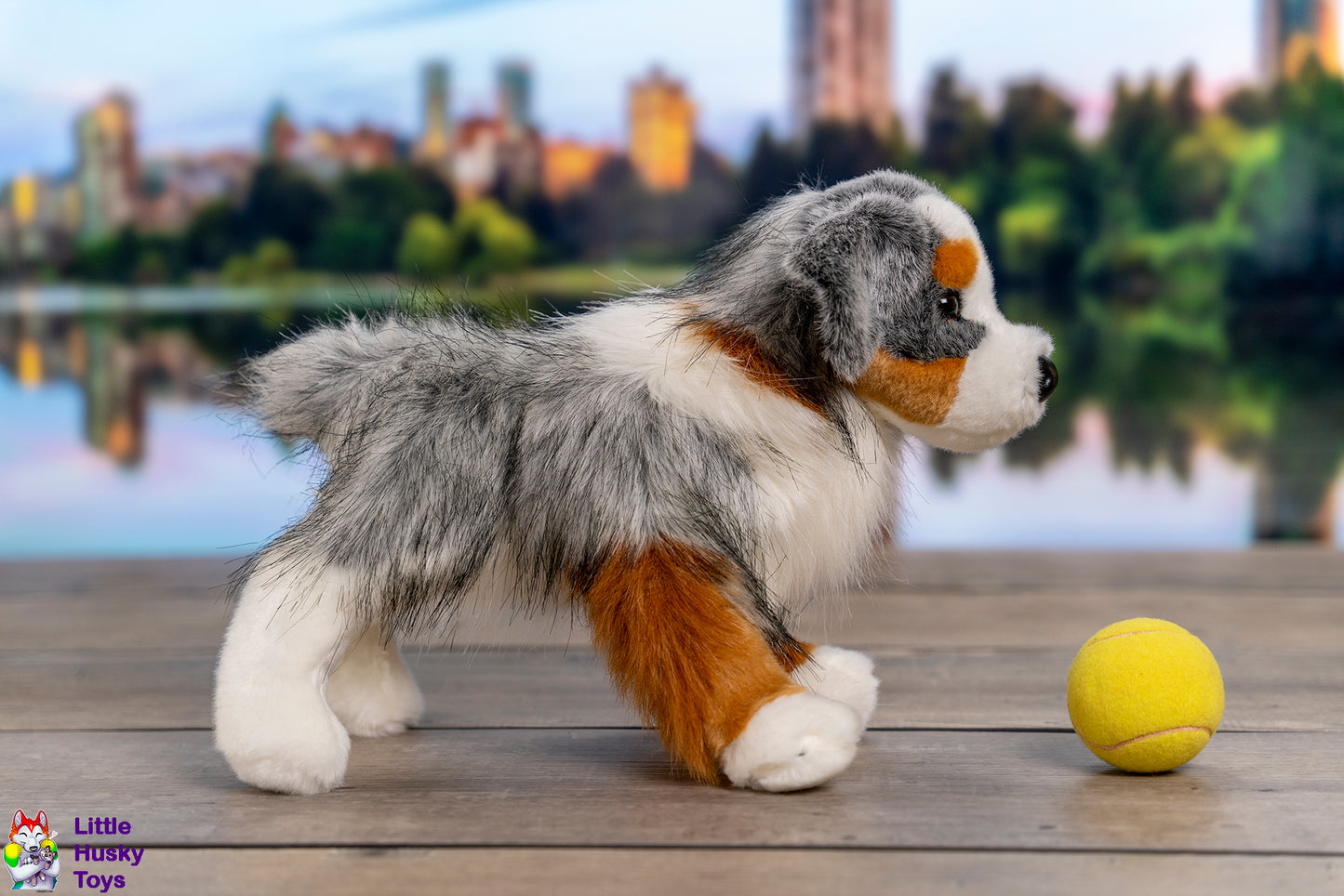 DOG PLUSH Stuffed Animal Sinclair Australian Shepherd Toys for Kids DOUGLAS